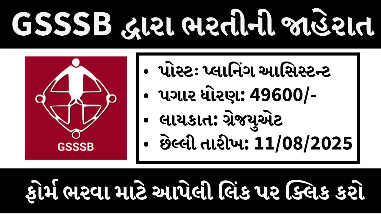 GSSSB ભરતી 2025